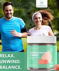 Afxmate Ashwagandha Gummies For Women & Men Sugar Free | Chewable Vegan Calm Mood & Stress Support Supplement With Vitamin D & Magnesium Glycinate 90 Count