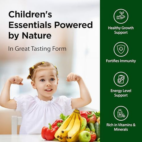 Flora Kids Multi Essentials+ Liquid Multivitamin Formula 13 Essential Vitamins & Minerals 7.6 Fl Oz