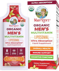 Maryruth'S Maryruth Organics Multivitamin For Men Usda Organic Sugar Free Mens Multivitamin Liposomal Liquid Vitamins For Men Immune Support Supplement & Overall Wellness Vegan 14-0.5 Fl Oz Pouches