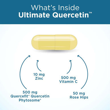 Ultimate Quercetin by Purity Products 20x More Absorbable Than Ordinary Quercetin Quercefit Quercetin Phytosome Zinc Vitamin C More Supports Immune Lung Function More 60 Veg Capsules