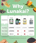 Lunakai Usa Made Moringa and Sea Moss Capsules Bundle 6In1 and 16In1 Advanced Blends 60 NonGmo Veggie Capsules Each