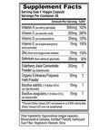 Evlution Broad Spectrum Immune Support Supplement Nutrition Immunemode Immunity Support Supplement with Super Potent Elderberry with Zinc and Vitamin C for Wellness - Vegan and