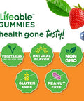 Lifeable Vitamin D 5000 IU + B Complex Gummies Bundle Great Tasting Vitamin Supplement Gluten Free GMO Free Chewable Gummy