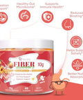 Migcopat 10G Fiber Gummies For Adults With Vitamins C D B3 B5 - Digestive & Gut Health Gummies With 30 Billion Cfu Probiotics Blend Inulin Acv Magnesium Zinc Support Digestive Health 60 Cts