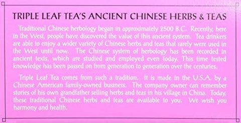 Triple Leaf Tea Bags, Mulberry Leaf, 20 Count