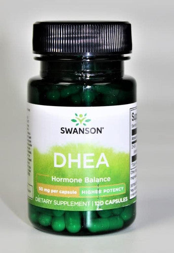 Swanson DHEA - Natural Supplement to Support Healthy Aging - Supports Hormone Balance and Immune Support - Helps Maintain Energy and Drive - (120 Capsules 50mg Each) 2 Pack
