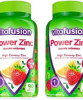 Vitafusion Power Zinc Gummy Vitamins, Strawberry Tangerine Flavored Immune Support (1), 90 Count