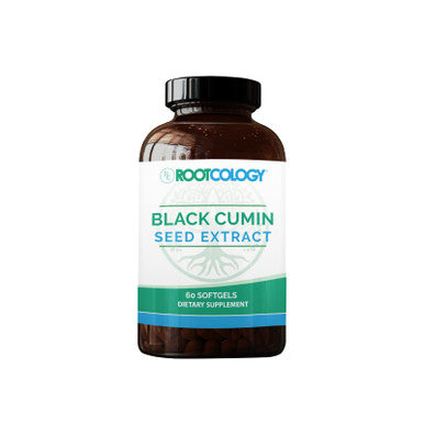 Rootcology Black Cumin Seed Extract - Unique Blend Of Black Cumin Seed Oil To Support Digestive Function And Healthy Skin (60 Cap