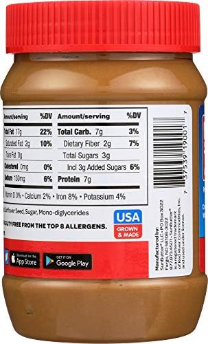 SunButter Creamy Sunflower Seed Spread 16 OZ Plastic Jars (Pack of 3)