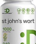 Deal Supplement St. John's Wort Extract 1000mg - 240 Capsules Retains 3000mcg Active Hypericins | Premium North American Source