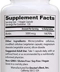Doctor'S Best Biotin Supports Hair Skin Nails Boost Energy Nervous System Nongmo Vegan Gluten 120 Count