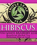 Triple Leaf Tea Bags Hibiscus White Mulberry, 1.34 Oz, 20 Count