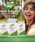 Naturea A' A" S Way Ultimate Iron Healthy Red Blood Cells 50 Mg Per Serving GlutenFree 90 Softgels