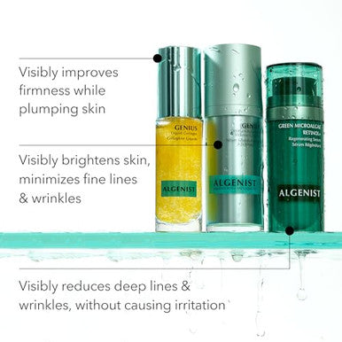 Algenist Genius Super Size Liquid Collagen Serum - Firming And Hydrating Face Serum With Collagen + Vitamin E - Helps Visibly Minimize Fine Lines + Wrinkles And Improve Elasticity (60Ml)