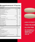 GNC Mega Men Multivitamin Caplets Clinically Proven to Feel Better Immune Support Energy Support Antioxidants B Vitamins Vitamin D3 Timed Release 180 count 90 day supply