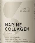 Sports Research Marine Collagen Peptides Powder - Sourced From Wild-Caught Fish Pescatarian Friendly Keto Certified & Non-Gmo Tested - Easy To Mix In Water Or Juice! (34 Servings)
