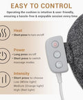 Mynt Lower Back Massager Shiatsu Hip Massager Lumbar Rolling Massage Seat Cushion With Heat Foldable Ergonomic Support Cushion For Home Office Help Improve Sitting Posture s For Mom