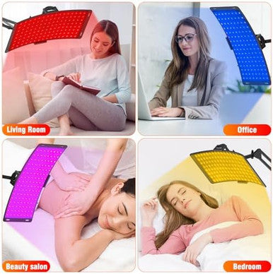 Gyp 7 In 1 Portable Light Therapy For Face For Body Lamp With Stand 920Nm Red Infrared Light Therapy Device Led Face Skin Body Skin Care At Home