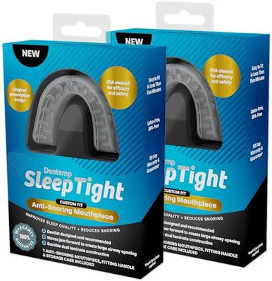 Dentemp Sleeptight Mouthpiece - Anti Snoring Devices Custom Fit Mouthguard For A Better Night'S Sleep - Designed By A Dentist And Made In Usa 2Pk