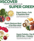 Country Farms Super Greens Natural & Fiber Gummies With Bonus Sea Moss Tincture Natural Energy Support Digestive Health Supports Regularity Bundle Pack