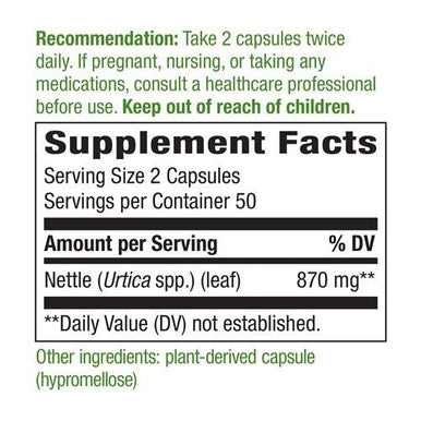 Nettle Herb Nature's Way 100 Caps