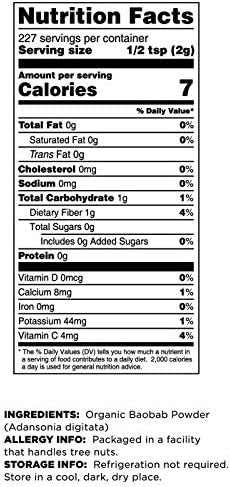 Terrasoul Superfoods Organic Baobab Fruit Powder 12 Ounces