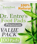 Entrefeet Dr. Entre'S Value Pack Foot Pads Premium Value Pads To Feel Better Sleep Better & Relieve Stress 100 Pack Of Effective & Natural Foot Patches