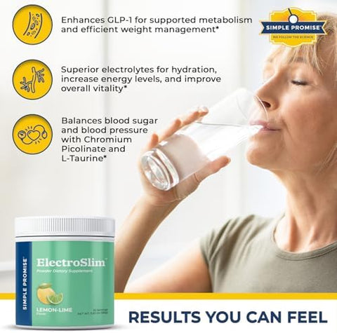 Simple Promise Gut & Energy Support Bundle - Supports Digestive Health & Hydration - Bellyflush Digestive Cleanse & Electroslim Electrolyte Powder For Daily Wellness 30-Day Supply