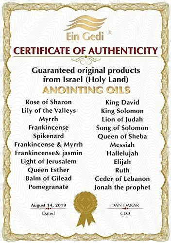 Lion of judah Anointing Oil 7.5 ml - 1/4 oz EIN Gedi from The Holy Land Jerusalem