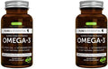 Pure & Essential Omega-3 & D3 1000iu, Fast-Acting rTG, Support Eyes, Heart & Brain Function, 1-a-Day, Highly Concentrated EPA & DHA Wild Fish Oil, Non-GMO (1) (Pack of 2)