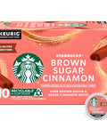 Starbucks K-Cup Coffee Pods, Flavored Hot or Iced Coffee, Brown Sugar Cinnamon, 10 Keurig Pods