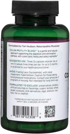 Vitanica Colon Motility Blend Colon Support Vegan 90 Capsules