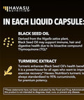 Black Seed Oil Capsules With Turmeric Curcumin Supplement Immune & Digestive Health Support 60 Count Vegan Nongmo Cold Pressed Black Seed Oil With Curcumin (95% Curcuminoids) 1 Month Supply