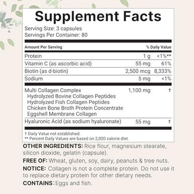 Micro Ingredients Multi Collagen Complex For Women & Hair Vitamins Complex Capsules Bundle 2 Pack Grassfed Collagen Peptides 14In1 Advanced Hair Growth Support