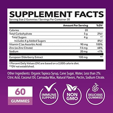 Havasu Nutrition Elderberry Gummies + Mullein Leaf Capsules Immune Support Bundle
