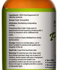 Pure Peppermint Essential Oil, Pure and Natural, Therapeutic Grade Peppermint Oil, Huge 4 ounces Glass Bottle