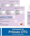 Curist Omeprazole 20Mg Tablets Bulk Pack 84Count Delayedrelease Tablets Acid Reflux Medicine For Heartburn Relief (2 Pack Of 42 Tablets 84 Total)
