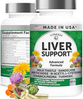 Lunakai Usa Made Liver Cleanse Detox & Repair - 10-In-1 With Milk Thistle & Nac Liver Support Supplement Capsules For Men & Women Daily Health Non-Gmo 60Ct