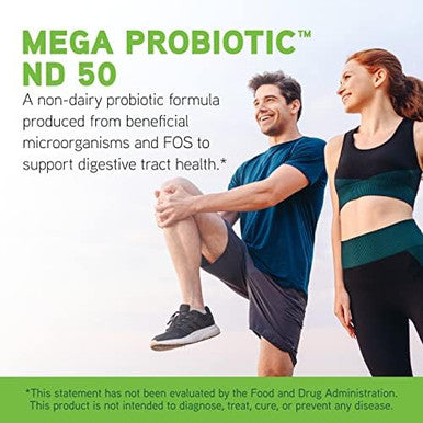 Davinci Labs Mega Probiotic Nd 50 Nondairy Probiotic Supplement With Prebiotic Fiber Digestive & Immune Health Support Gut Support With Beneficial Bacteria 60 Vegetarian Capsules