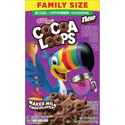 Kellogg's Frosted Mini-Wheats Cold Breakfast Cereal, High-Fiber, Whole Grain, Family Size, Original, 24oz Box (1 Box)