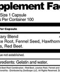 Terravita Red Beet Root Combination - Red Beet, Licorice Root, Fennel And Hawthorn - 450 Mg (100 Capsules, Zin: 513688)