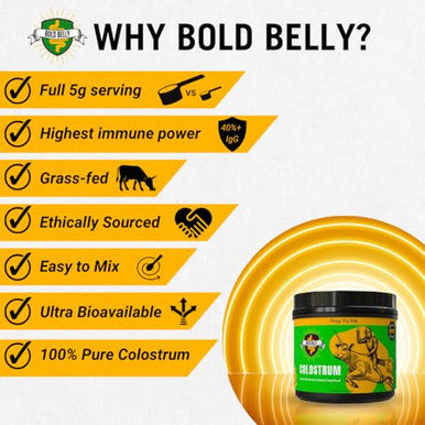 Bold Belly Colostrum Powder Supplement 53 Oz