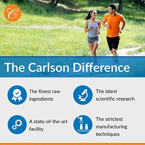 Carlson Women's Iron Restore 28 mg Iron + B Vitamins Menstrual Support Iron Absorption and Women's Health 180 Capsules