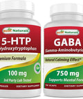 Best Naturals 5-HTP (5-hydroxytryptophan) 100 mg & GABA 750 mg
