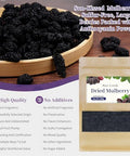 Hee Creek Large Dried Black Mulberries 17.64oz/500g Unprocessed Mulberry Tea No Sulfur Fumigation & No Sugar Nourishing and Soothe Ã©Â»â€˜Ã¦Â¡â€˜Ã¨â€˜Å¡ Ã¦Â¡â€˜Ã¨â€˜Å¡ Ã©Â»â€˜Ã¦Â¡â€˜Ã¦Â¤Â¹Ã¥Â¹Â²