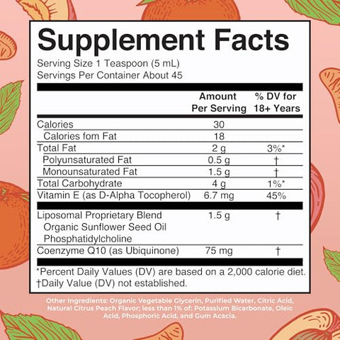 Maryruth'S Maryruth Organics Liquid Vitamin Coenzyme Q10 Heart Health For Mitochondrial Support And Immune System Vegan Non-Gmo 7.6 Fl Oz 45 Servings