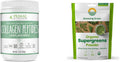 Primal Kitchen Collagen Peptides Unflavored Collagen Powder 1.2 Pounds & Amazing Grass Super Greens Booster: Greens Powder Smoothie Mix With Spirulina Moringa Wheat Grass