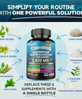 Best Magnesium Glycinate with Ashwagandha and LTheanine 14 in 1 Supplement 60 Capsules 3 Bottle