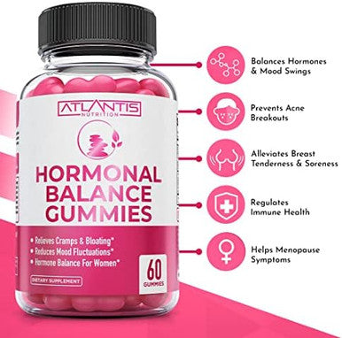 Atlantis Nutrition Hormonal Balance Pms Relief 60 Gummies + Collagen 60 Gummies
