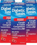Diabetic Tussin Dm Max Strength Cough & Chest Congestion Relief Safe For Diabetics Berry Flavored 8 Fl Oz. (Pack Of 1)
